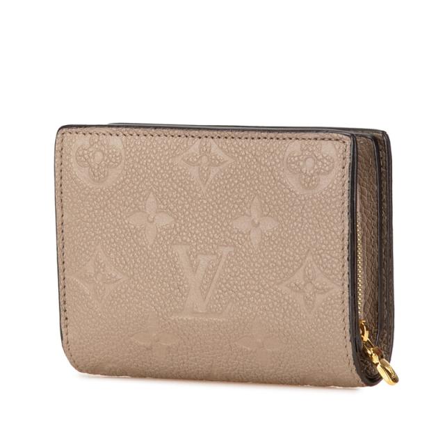 ルイ ヴィトン モノグラム アンプラント ポルトフォイユ クレア 二つ折り財布 M80152 トゥルトレール ベージュ LOUIS VUITTON 【中古】_1
