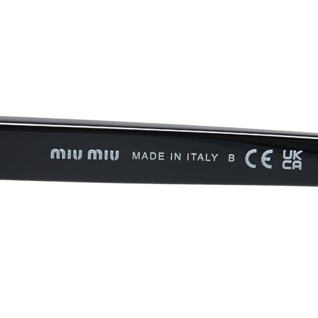 ミュウミュウ サングラス SMU10Z 1AB5S0 ブラック プラスチック レディース MIUMIU 【中古】の通販は
