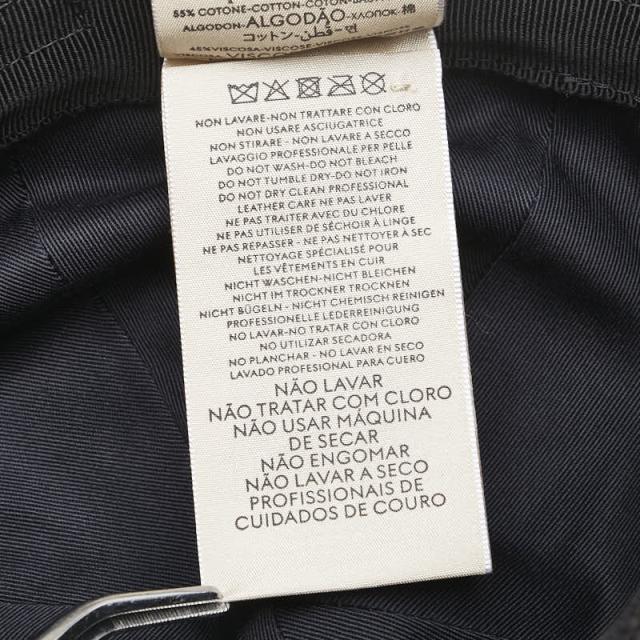 グッチ 配管ビット 井戸釣瓶かぶり笠 大きさ：S 666600 黒いこと なめし革 メンズ GUCCI 【中古】