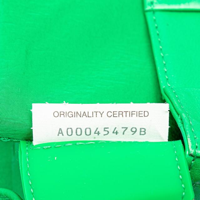 ボッテガヴェネタ マキシイントレチャート クロスボディ バッグ スモール カセット 717587 VCQ71 パラキート BOTTEGAVENETA 【中古】_5