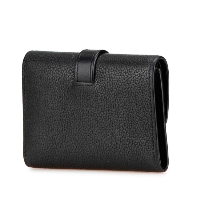 ロエベ アナグラム 二つ折り財布 コンパクトウォレット ブラック  