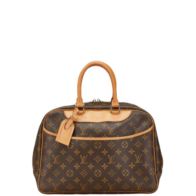 ルイ ヴィトン モノグラム ドーヴィル ハンドバッグ M47270 ブラウン PVC レザー レディース LOUIS VUITTON 【中古】の通販は