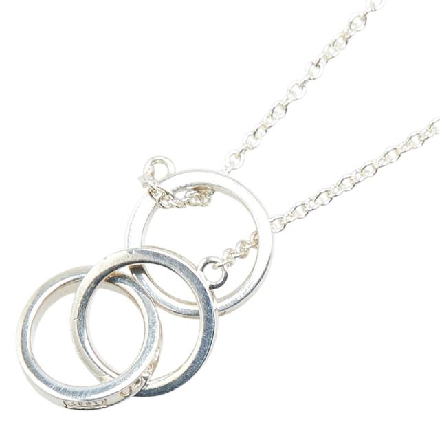 ティファニー インターロッキング 3連 ネックレス SV925 シルバー レディース TIFFANY&Co. 【中古】の通販は