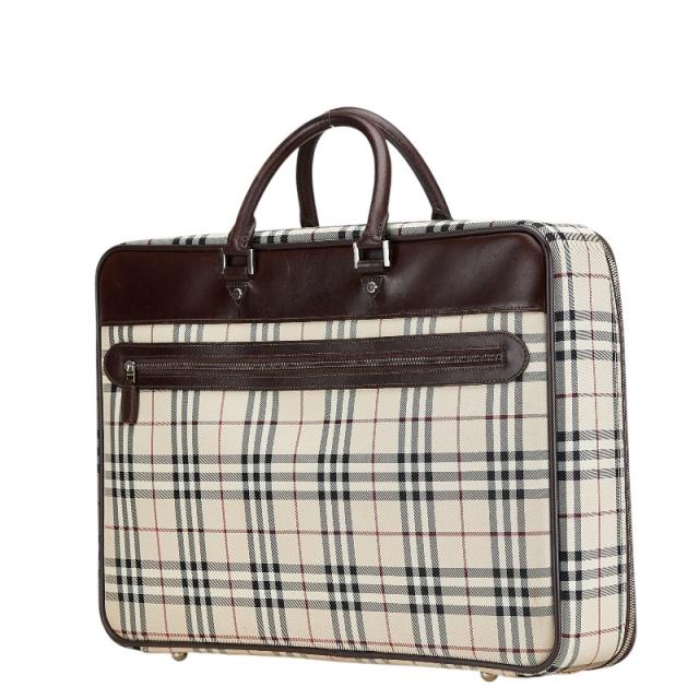 バーバリー ノバチェック ビジネスバッグ ブリーフケース ベージュ