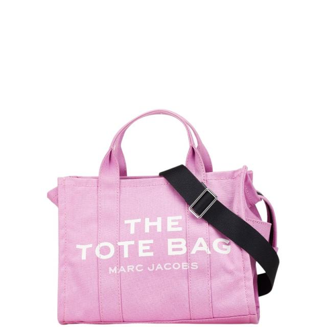 マークジェイコブス THE TOTE BAG  ミディアム ハンドバッグ ショルダーバッグ 2WAY ピンク キャンバス レディース MARC JACOBS 【中古】