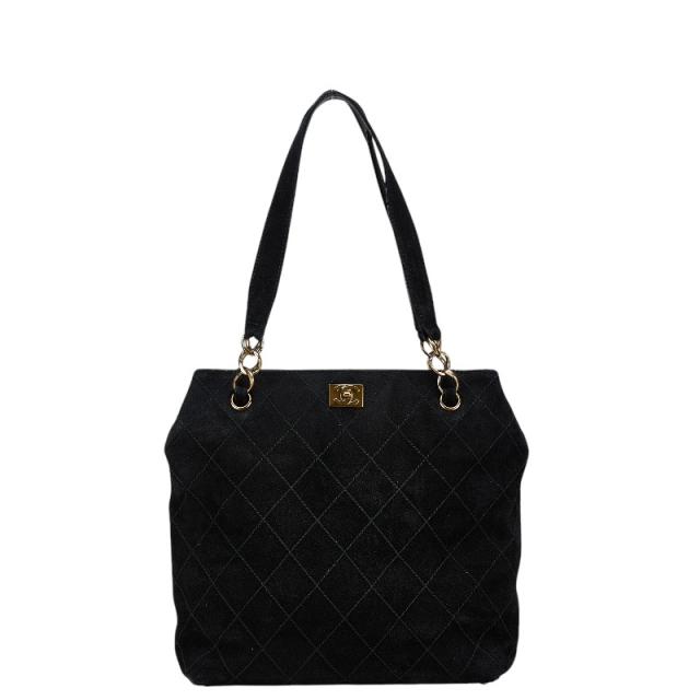 シャネル ココマーク ハンドバッグ トートバッグ ブラック スウェット レディース CHANEL 【中古】の通販は