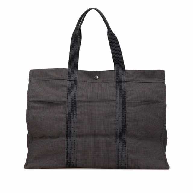 エルメス エールライン TGM トートバッグ グレー キャンバス レディース HERMES 【中古】の通販は
