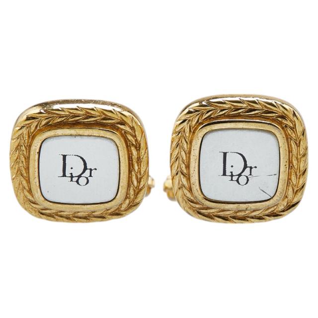 ディオール ロゴ タイピン カフス セット ゴールド シルバー メッキ メンズ Dior 【中古】の通販は 9,800円