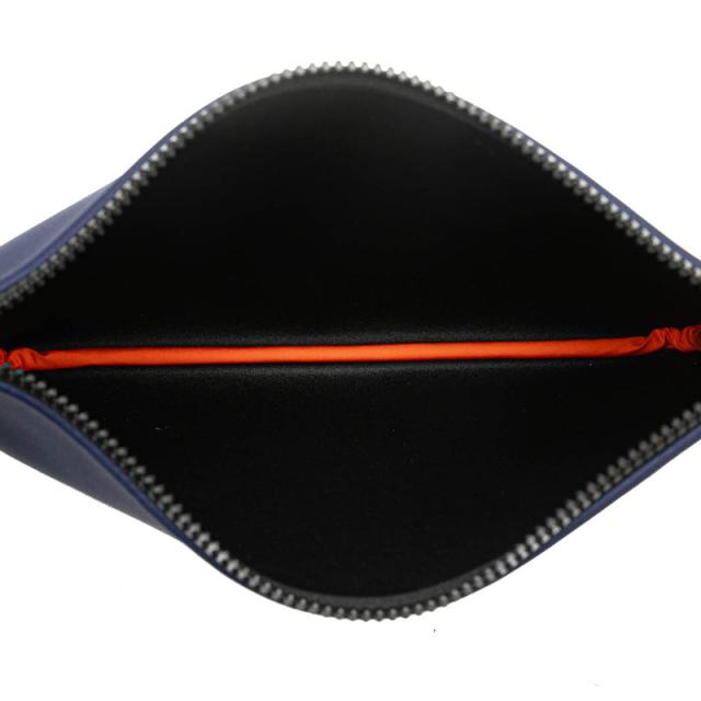 エルメス トゥルース フラット ネオバンMM ポーチ ネイビー ポリアミド レディース HERMES 【中古】_3