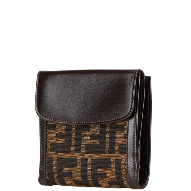 新品未使用】☆FENDI☆ ズッカ 二つ折りがま口財布 【箱、保存袋】 ✨新品