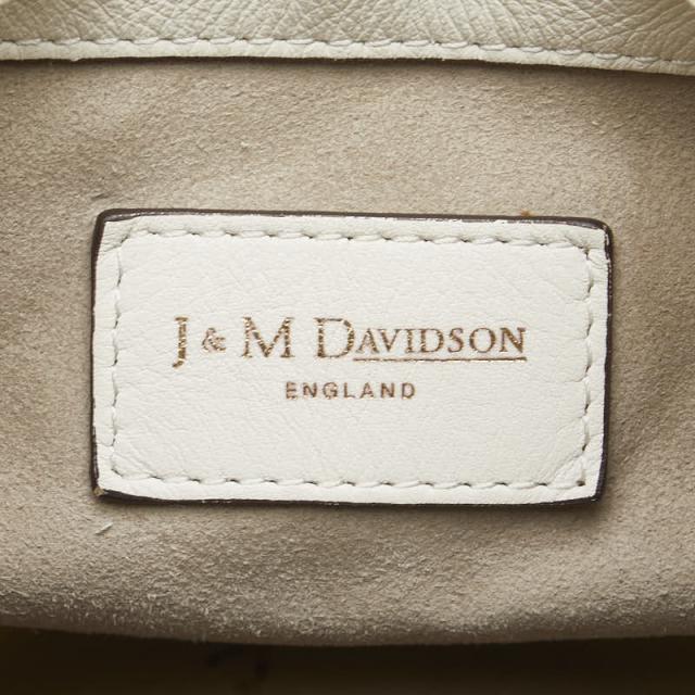 ジェイアンドエムデヴィッドソン カーニバルＭ ハンドバッグ ホワイト レザー レディース J&M Davidson 【中古】_5