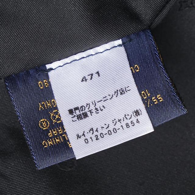 ルイ ヴィトン モノグラム シャドウ キャップ サイズ:58 M76580 ブラック レザー コットン メンズ LOUIS VUITTON 【中古】_7
