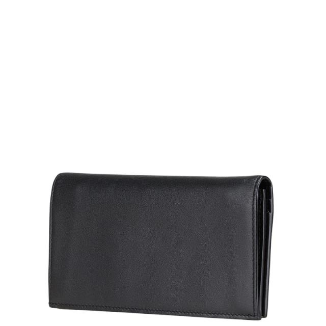 サルヴァトーレフェラガモ ダブルガンチーニ 長財布 ブラック レザー メンズ Salvatore Ferragamo 【中古】の通販は