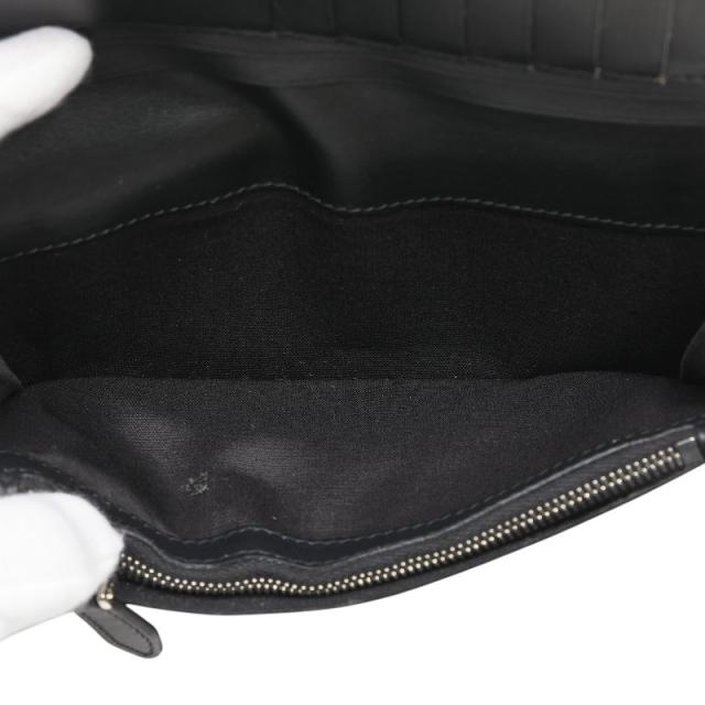 サルヴァトーレフェラガモ ダブルガンチーニ 長財布 ブラック レザー メンズ Salvatore Ferragamo 【中古】の通販は