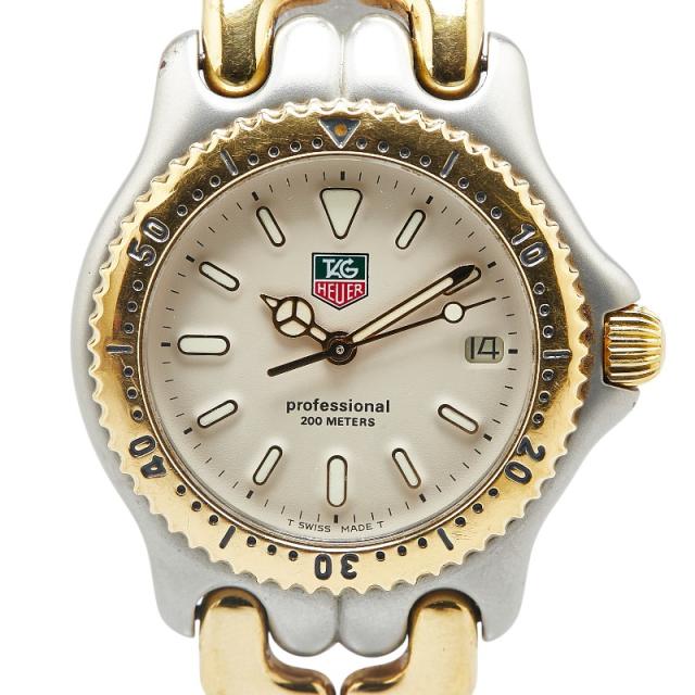 タグホイヤー セル プロフェッショナル200 腕時計 S95.713K クオーツ ベージュ文字盤 ステンレススチール メッキ TAG HEUER 【中古】の通販は 35,620円