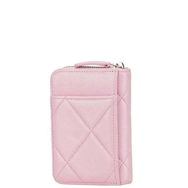 シャネル マトラッセ シャネル19 ココマーク コインケース AP2701 ピンク ラムスキン レディース CHANEL 【中古】_1