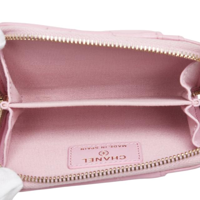 シャネル マトラッセ シャネル19 ココマーク コインケース AP2701 ピンク ラムスキン レディース CHANEL 【中古】_5