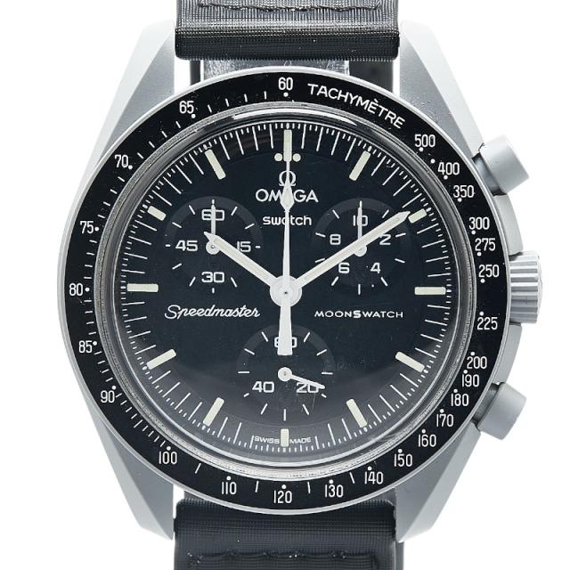 オメガ × スウォッチ スピードマスター ムーンスウォッチ ミッション トゥ ザ ムーン 腕時計 SO33M100 ナイロン OMEGA × Swatch 【中古】