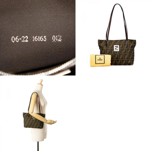 フェンディ ズッカ トートバッグ 16165 ブラウン ナイロン フェンディ ズッカ トートバッグ 16165 ブラウン ナイロン