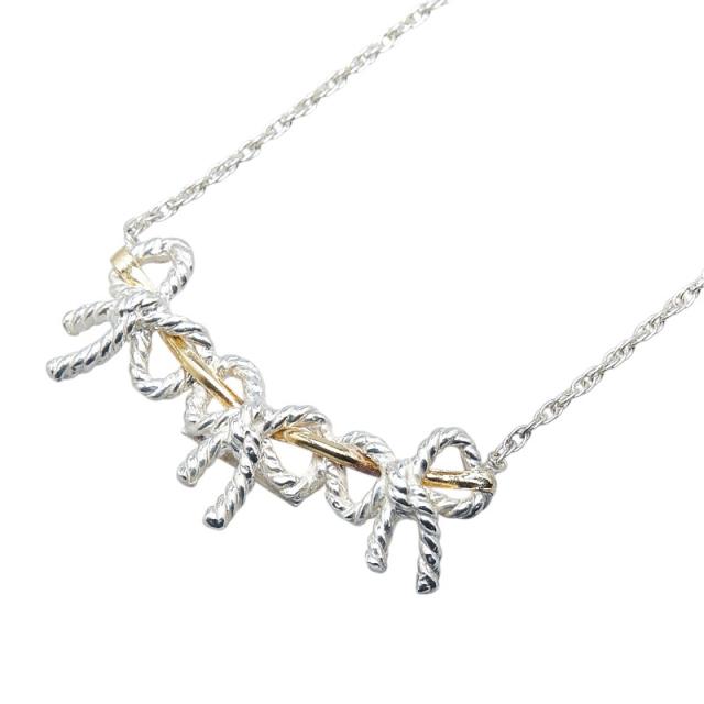 ティファニー トリプルリボン 925×750 ゴールド×シルバー レディ