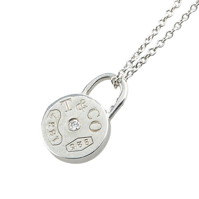 Tiffany & Co. 1837 スモール ダブルロック ネックレス ティファニー