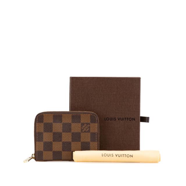ルイ ヴィトン ダミエ ジッピー コインパース コインケース N63070 ブラウン PVC レザー レディース LOUIS VUITTON 【中古】_8
