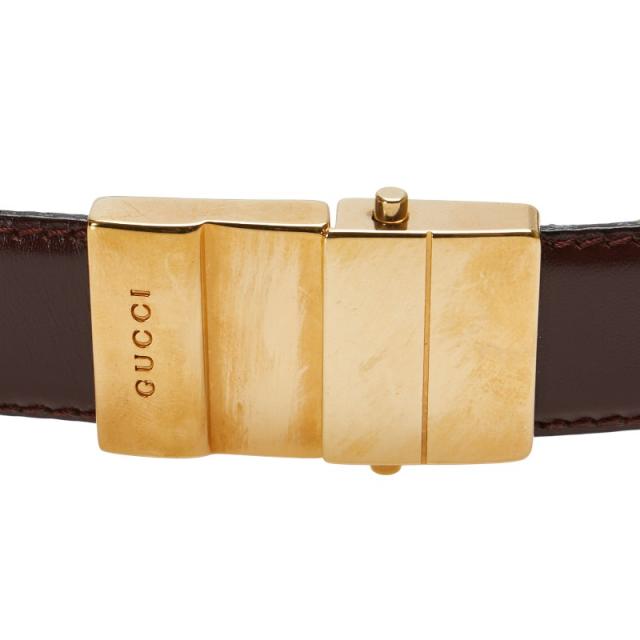 グッチ ロゴ ベルト サイズ：70/30 036 2092 1006 0 ワインレッド