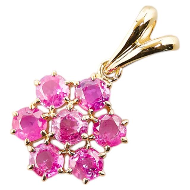 ♡K18YG♡ルビー♡ペンダントトップ♡ K18YG イエローゴールド ルビー ペンダントトップ レディース 中古