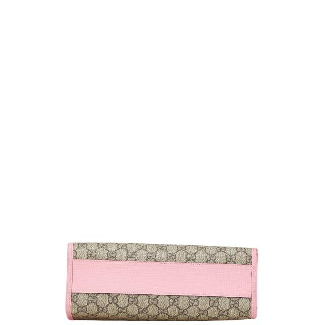 グッチ チルドレンズ GGスプリーム 3Dストロベリー トートバッグ ハンドバッグ 630589 ベージュ ピンク マルチカラー PVC GUCCI 【中古】 トートバッグ