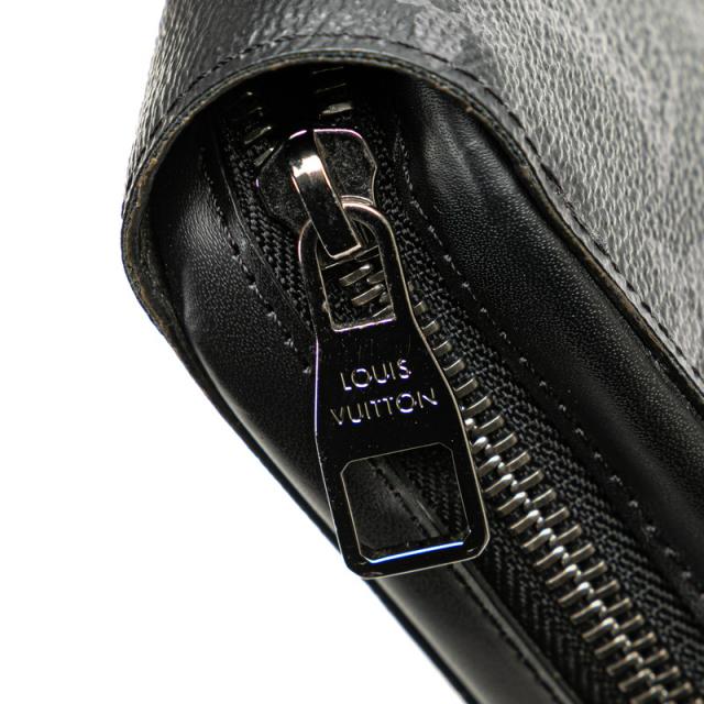 ルイ ヴィトン モノグラム エクリプス ジッピー XL ラウンドファスナー 長財布 M61698 ブラック PVC レザー LOUIS VUITTON 【中古】_6