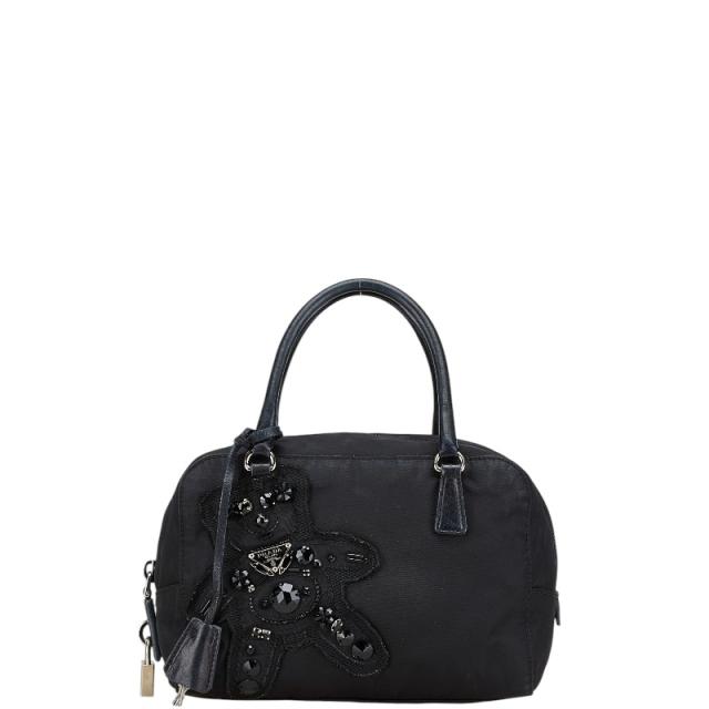 PRADA プラダ テスート ナイロン ハンドバッグ ミニボストン 三角ロゴ