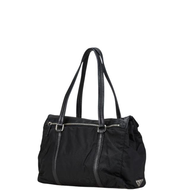 PRADA プラダ ナイロン トートバッグ ブラック 三角ロゴプレート PRADA プラダ 三角ロゴプレート ハンドバッグ トートバッグ