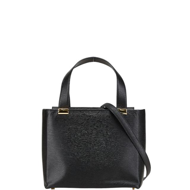サルヴァトーレフェラガモ ハンドバッグ黒 中古・古着通販】Salvatore  