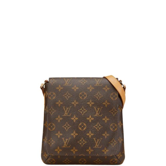 ルイ ヴィトン モノグラム ミュゼット サルサ ショート ショルダーバッグ M51258 ブラウン PVC レザー LOUIS VUITTON 【中古】