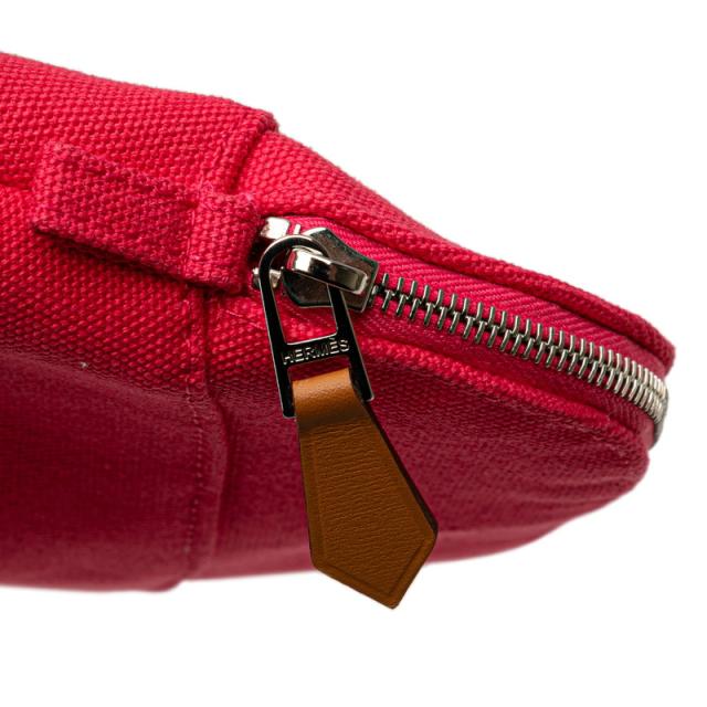 エルメス ボリードポーチ20 ポーチ ハイビスカス ピンク コットン