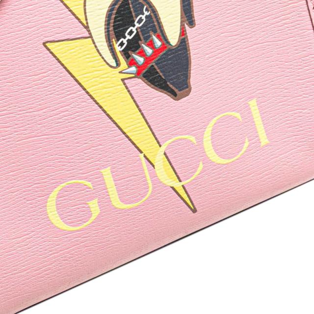 グッチ × ばなにゃ ミニハンドバッグ ショルダーバッグ 2WAY 671623 ピンク マルチカラー レザー レディース GUCCI 【中古】_7