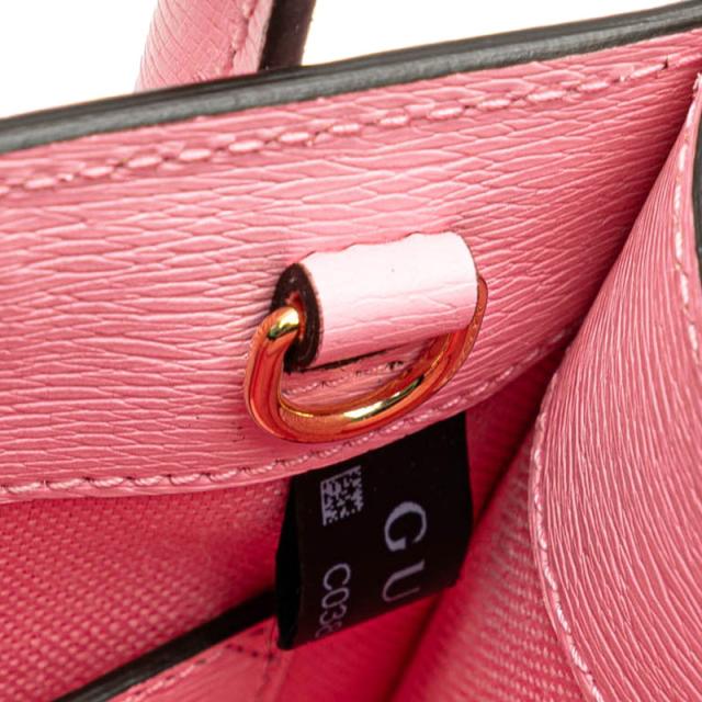 グッチ × ばなにゃ ミニハンドバッグ ショルダーバッグ 2WAY 671623 ピンク マルチカラー レザー レディース GUCCI 【中古】_6