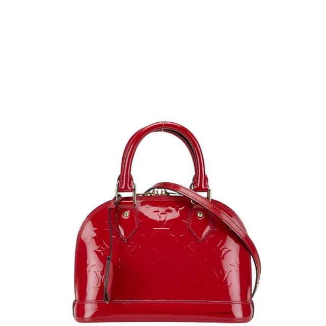 ルイヴィトン ハンドバッグ モノグラムヴェルニ 赤 ルイヴィトン LOUIS VUITTON ブレアPM M91623 ポムダムール モノグラム