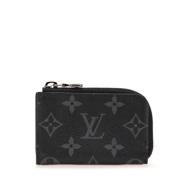 ルイ ヴィトン モノグラム エクリプス ポルトモネ ジュール ケース 小銭入れ M63536 ブラック ノワール LOUIS VUITTON 【中古】
