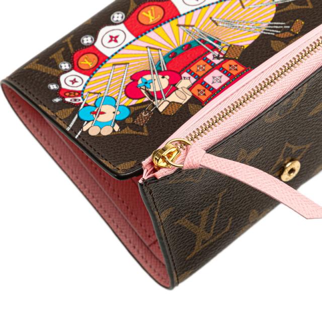 ルイ ヴィトン モノグラム ポルトフォイユ ヴィクトリーヌ ヴィヴィエンヌ 三つ折り財布 M69754 ブラウン LOUIS VUITTON 【中古】_4