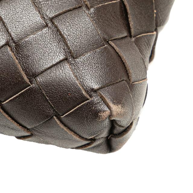 ボッテガヴェネタ イントレチャート 斜め掛け ショルダーバッグ 172736 ブラウン レザー メンズ BOTTEGAVENETA 【中古】_4