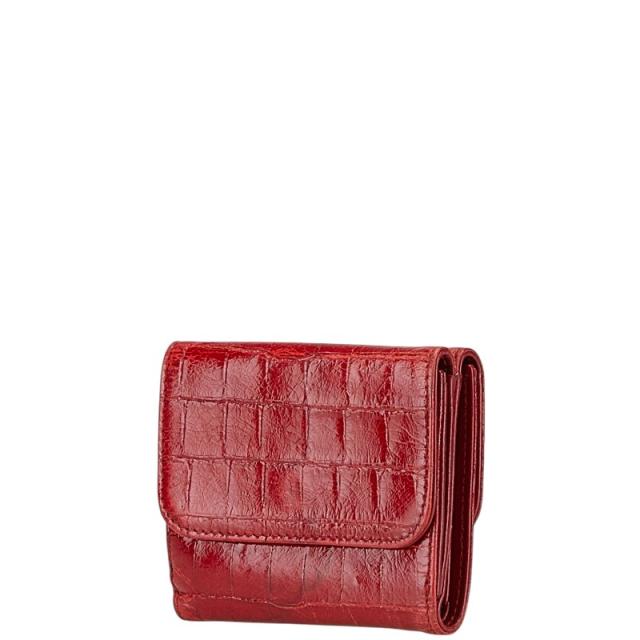 ミュウミュウ 三つ折り財布 クロコ型押し 【公式通販】