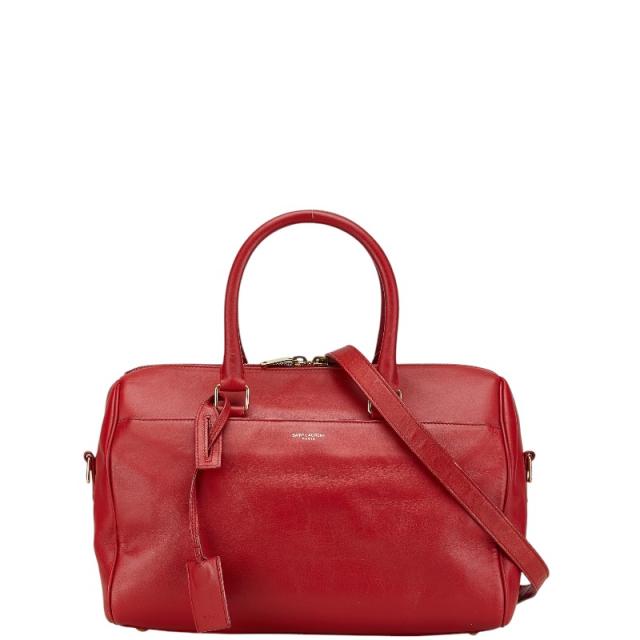 サンローラン ハンドバッグ ショルダーバッグ 2WAY レッド レザー レディース SAINT LAURENT 【中古】