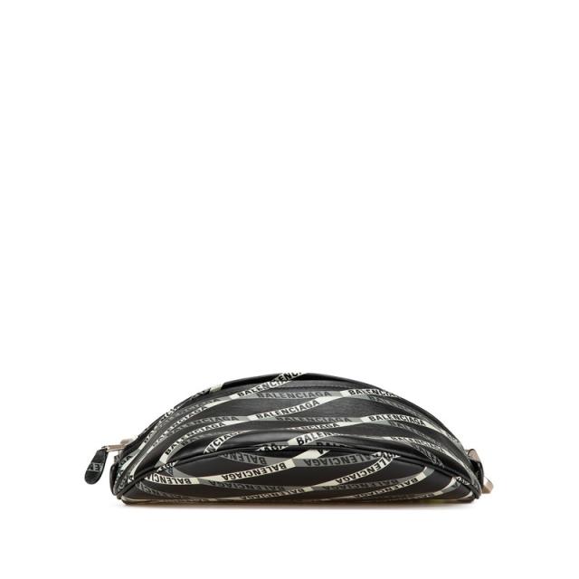 バレンシアガ スーベニア ウエストバッグ ボディバッグ 518163 ブラック グリーン レザー レディース BALENCIAGA 【中古】_2