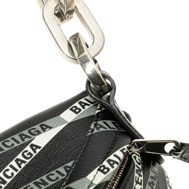 バレンシアガ スーベニア ウエストバッグ ボディバッグ 518163 ブラック グリーン レザー レディース BALENCIAGA 【中古】_3