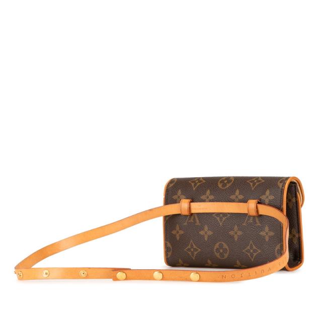 ルイ ヴィトン モノグラム ポシェット フロランティーヌ XS ボディバッグ ウエストバッグ M51855 ブラウン PVC LOUIS VUITTON 【中古】_1