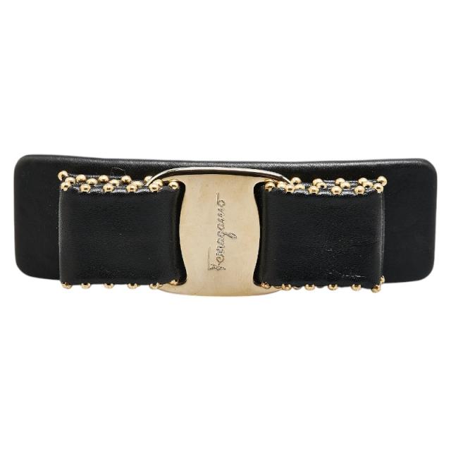 Salvatore Ferragamo スタッズ付きリボンバレッタ Amazon.co.jp: [フェラガモ]バレッタ アクセサリー レディース