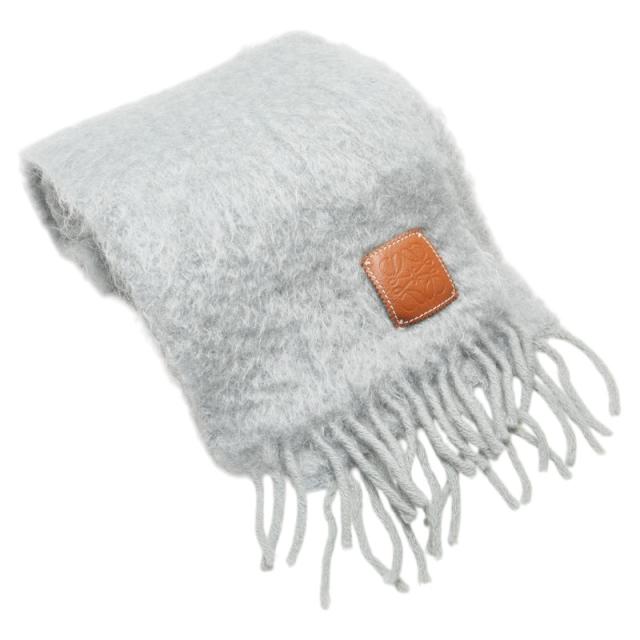 ◇ロエベ◇ アナグラム マフラー モヘヤ モヘア ウール ナイロン