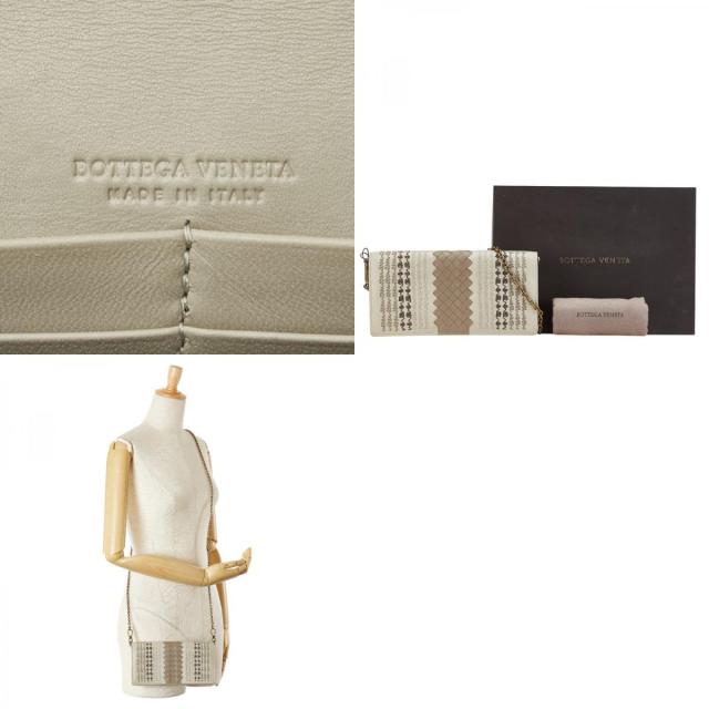 ボッテガヴェネタ イントレチャート チェーンウォレット 長財布