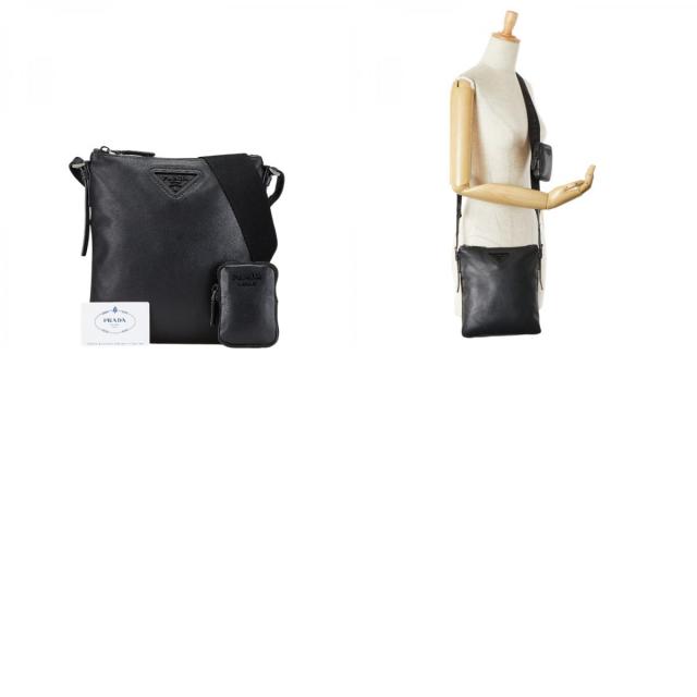 プラダ トライアングルロゴ 斜め掛け ショルダーバッグ 2VH124